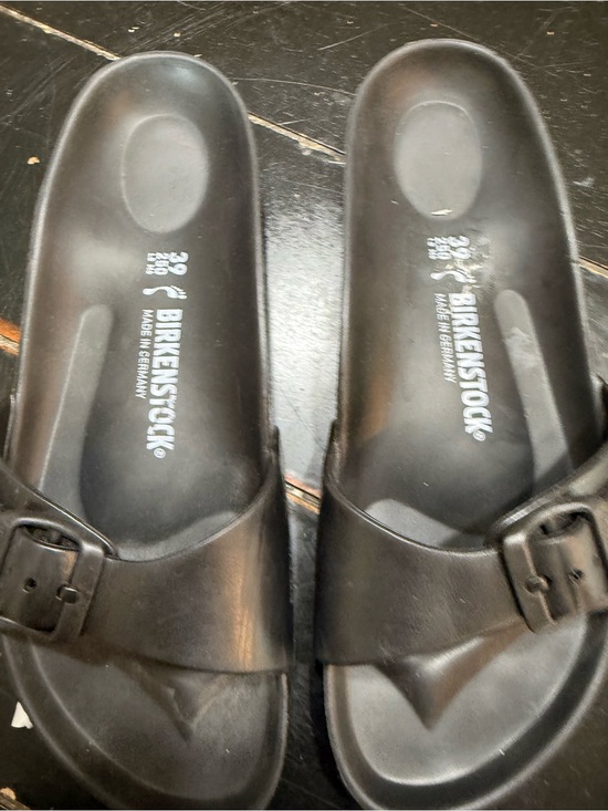 Birkenstock Shoes - Birkenstock Women's Black Slip-On Buckled EVA Sandals